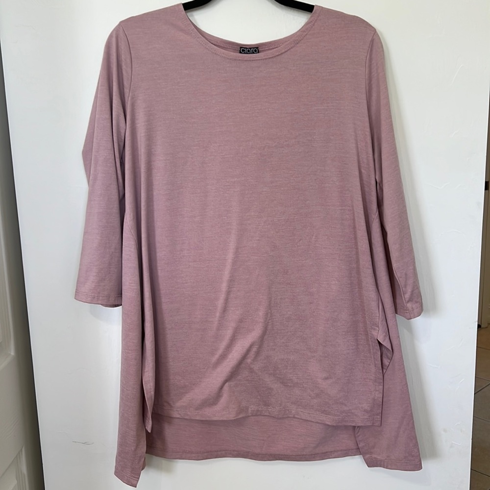 NWOT Clara Sun Woo pink top size L